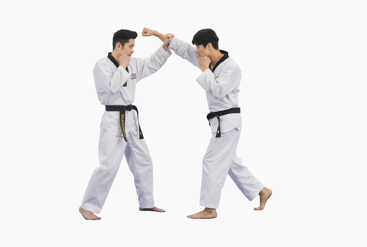 겨루기 막기 사진